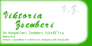 viktoria zsemberi business card